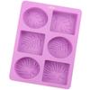 Round Square Leaf Silicone Soap Mold Handmade Soap Making Supplies Diy Plaster Resin Candle Mold Cake Baking Tools