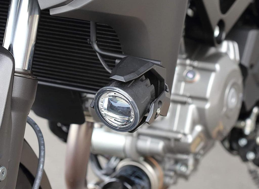 Kijima Motorcycle Parts Fog Lamp Kit LED Auxiliary Light ABS Waterproof IP68 White V-STROM650/XT 5700-6200K 205-6153