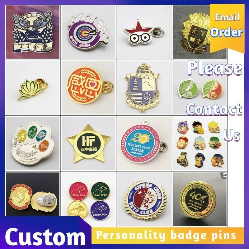 Customize Metal Badge, LOGO Lapel Pin, Custom Make Enamel Brooche Collar Pins, Personalized Badge Pin, Custom Pins, Metal LOGO