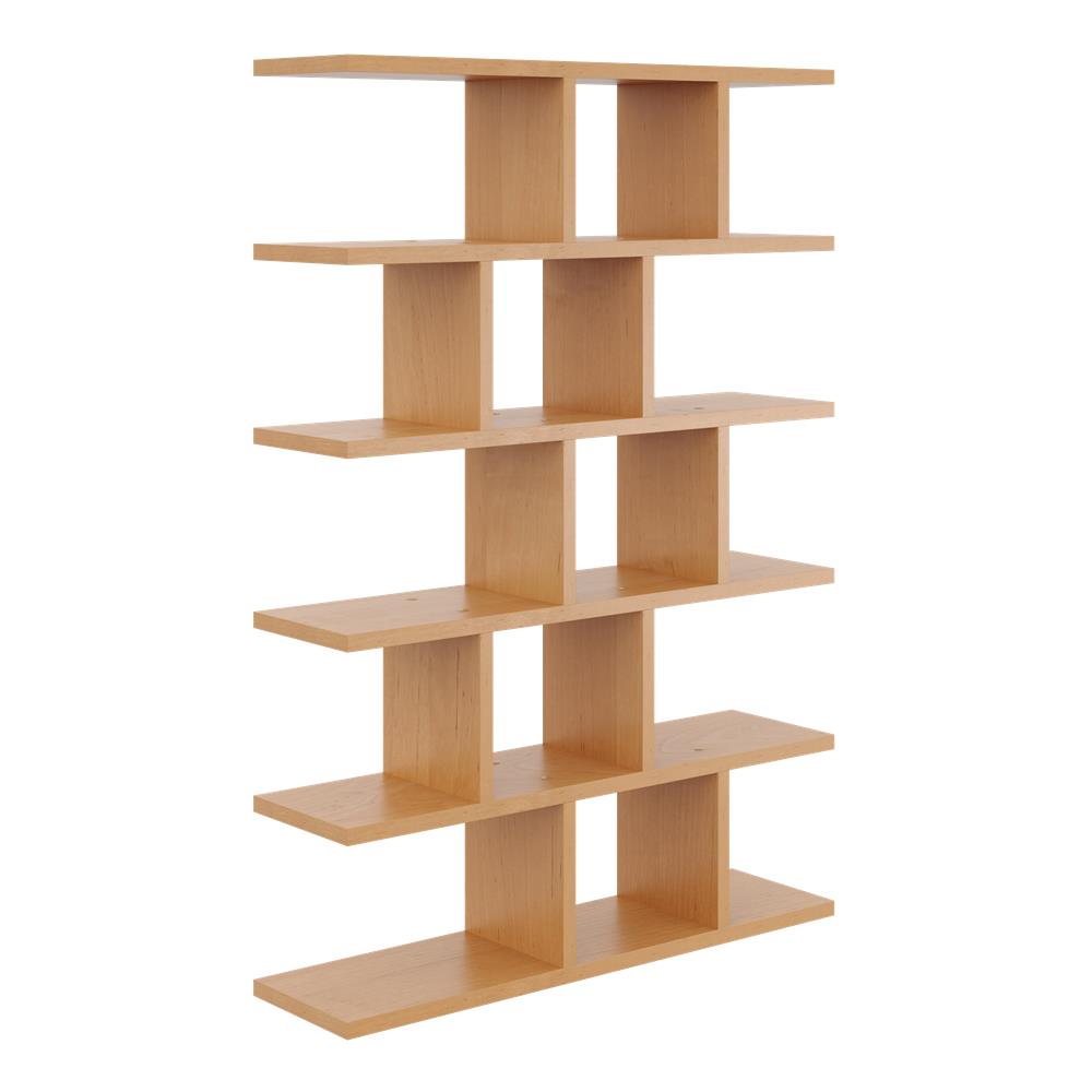 Modern Open Bookcase with Shelves on the Wall, Bookcase - No. 2 Modern Open Bookcase with Shelves on the Wall, Bookcase - No. 2 wenge