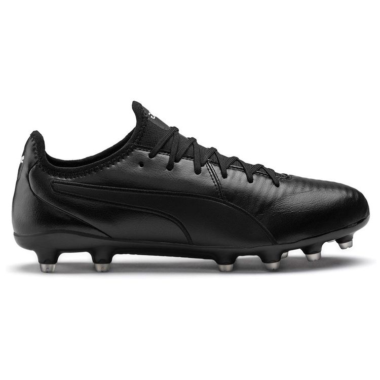 Puma King Pro Комфортный Универсальный FG (Резиновые длинные шипы) Футбольные бутсы с противоскользящей поддержкой и амортизацией, мужские футбольные бутсы, черные 105608-01