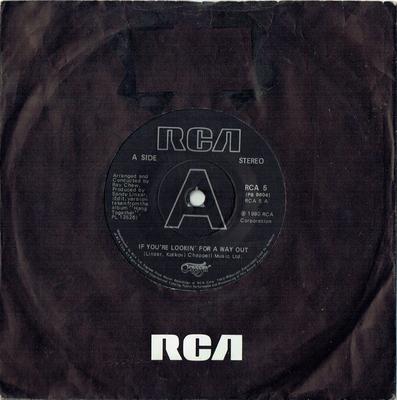 7-дюймовая пластинка ODYSSEY - If You're Lookin' For A Way Out RCA5 RCA 1980 UK Соул/Фанк Б/У