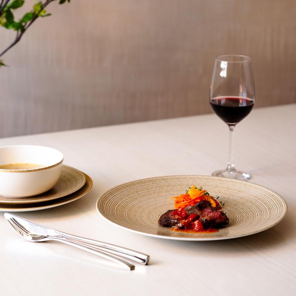 NARUMI Luminar Plate, 21cm, Gold, Stylish, Modern, Casual, Cake Plate, Dinner Plate, Microwave and Dishwasher Safe, Gift Boxed, 52528-5638