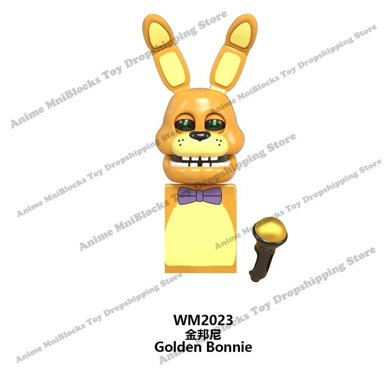 WM6074 WM6097 Сборка мини-кирпичиков FNAF Игровая фигурка Чика Фокси Медведь Бонни Кошмар Мальчик Малыш Скелет Триллер Игрушки подарок