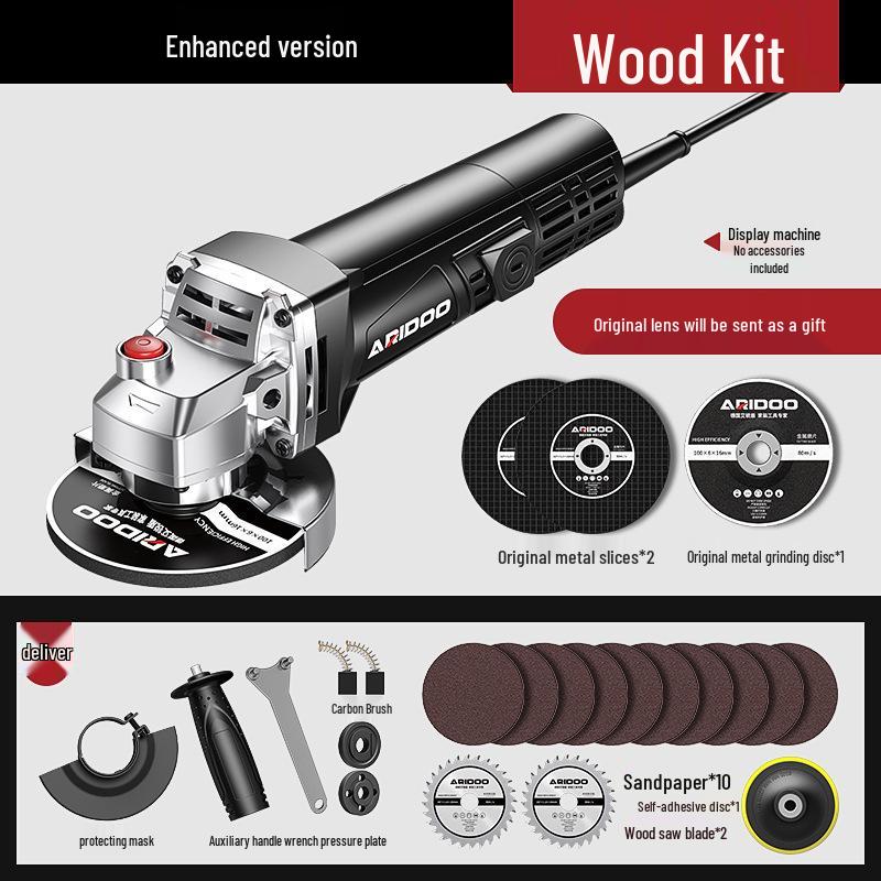 German Multifunctional Angle Grinder: Home & Industrial Use for Grinding, Polishing, and Cutting.