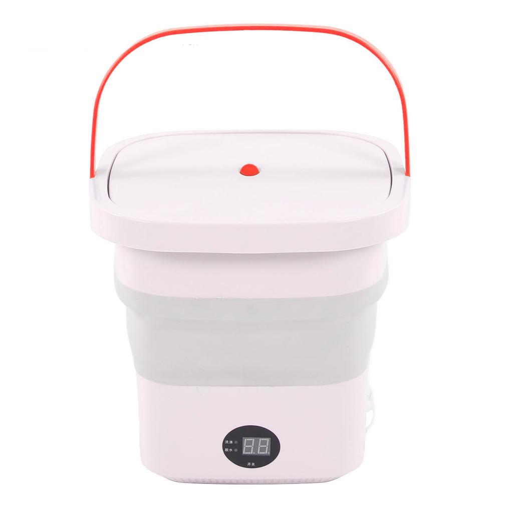 Мини-переносная стиральная машина с ведром 6 л, складная автоматическая стиральная машина с ЖК-дисплеем для Drom