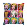 Pop Art Golden Warhol Monroe Marilyns Throw Pillow Covers Decoration 3D Printed Chair Cushion Cover Bedding Office Pillowslip