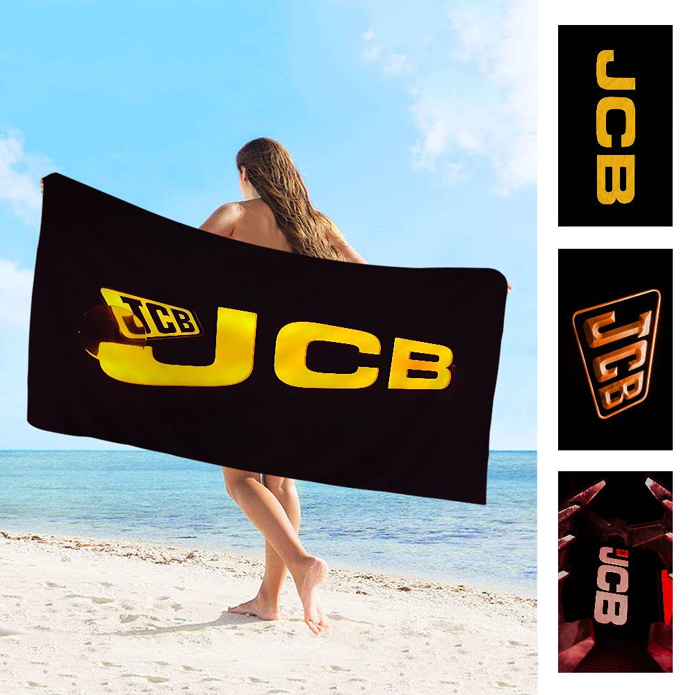 J-JCBS LOGO Микрофибра С принтом Пляжное полотенце Альпинизм Йога Пляж Плавание Бег Впитывающее Мягкое полотенце