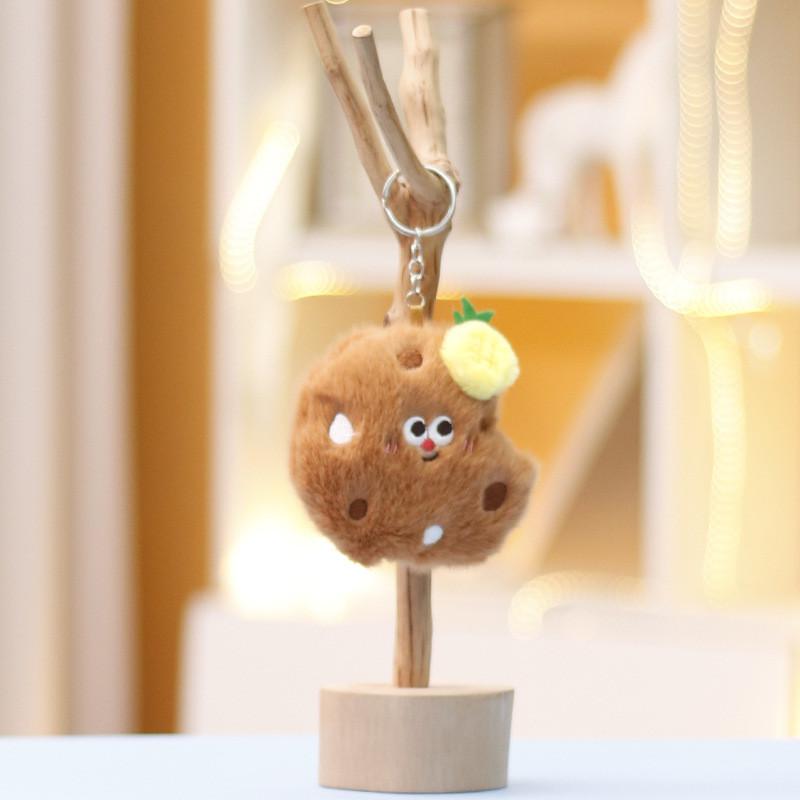 Chicken Burger Fries Leg Cake Keychain Backpack Pendant Decorated Doll Plush