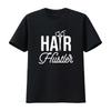 Футболка Hair Hustler Стильная Парикмахер Для Парикмахера Салон винтажная Стильная Мягкая Топ Для Повседневной Носки Дышащая