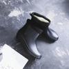 2024 Pvc Water Shoes Women Ankle Flat Rainboots for Women Rain Day Shoes  Winter Warm Sock Rubber Boot Casual Shoesdf54