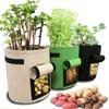 1Pc Felt Potato Planting Bag Large Diameter Vegetable Plant Seedling Bag Non-Woven Felt Potato Growing Bucket