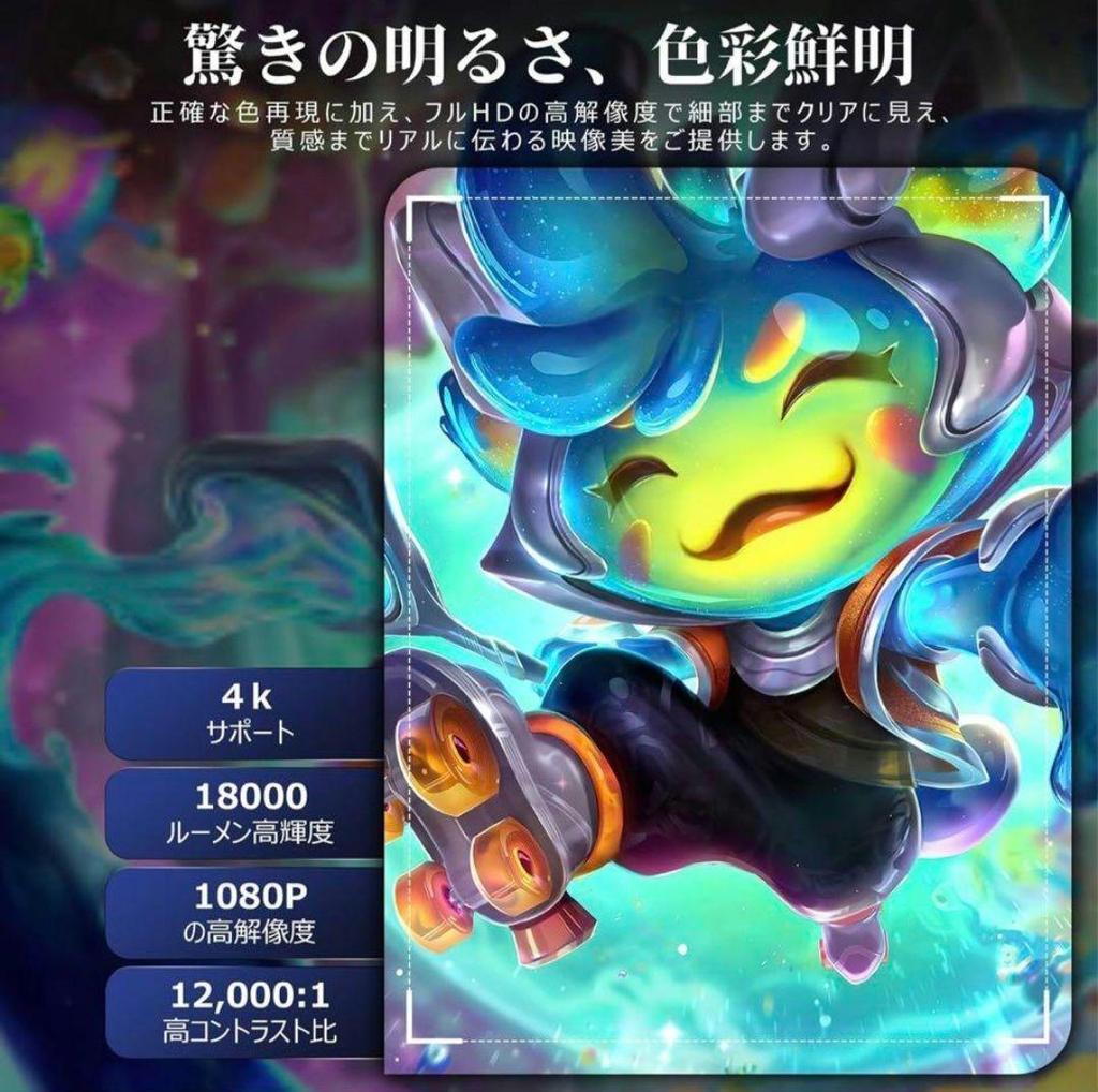 [USED] Projector for home use 2025 18000LM 270° rotation 4k compatible