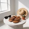 Lightweight Pu Slippers With Slipon Closure For Daily Wear Women