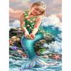 Rhinestone Painting Crystal Child Mermaid Home Decor Diamond Painting Cross Stitch Embroidery