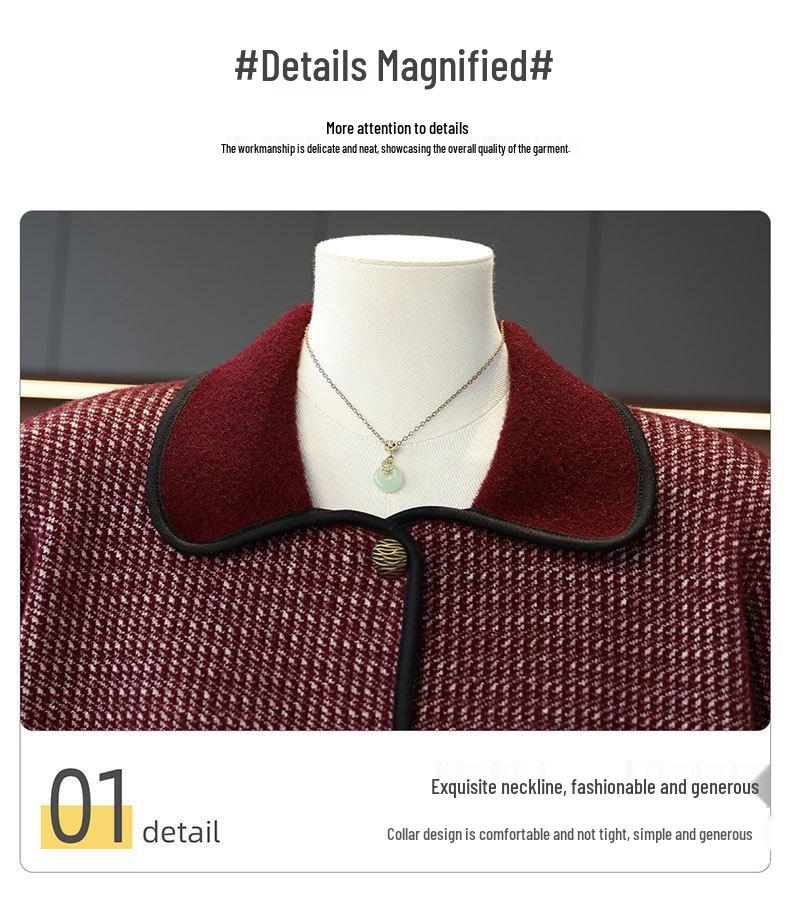 Вязаный кардиган 'Осенняя мода 2025 для мам' для женщин среднего и пожилого возраста