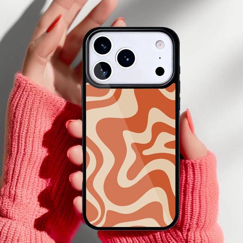 Чехол-накладка для телефона с абстрактным узором «Жидкий вихрь» для iPhone 17 16 15 14 13 Pro Max Задняя крышка для 12 11 Pro Coque