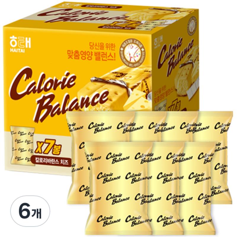 Haitai Confectionery Calorie Balance Cheese 7p, 266g, 6 pieces