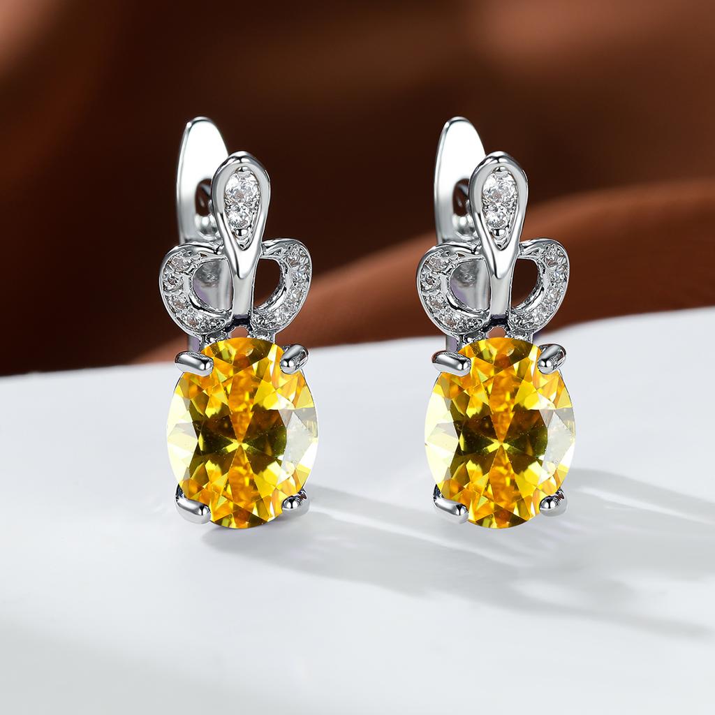 Изысканные круглые серьги для женщин, простые цветочные серьги, свадебные серьги с радужными камнями