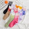Women's Cute Korean-Style Ice Cream Socks, Spring/Autumn, Japanese Fashion, Medium-Length Stockings