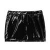 Женские блестящие кожаные короткие юбки-карандаш на молнии из ПВХ
