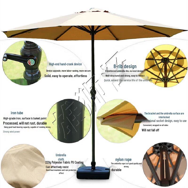 Outdoor Patio & Beach Sun Umbrella