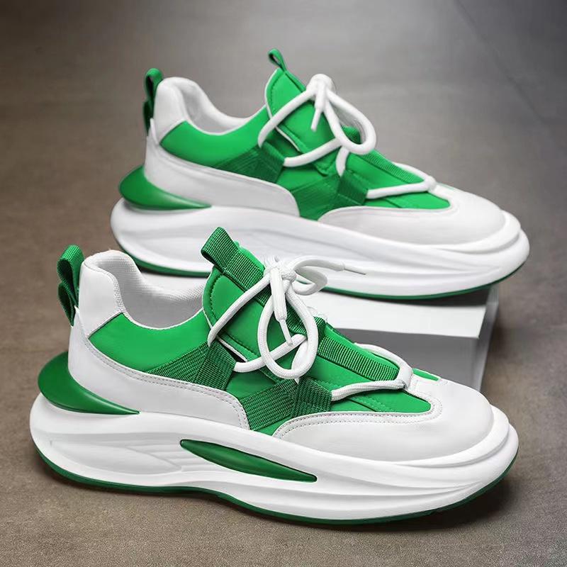 Модные мужские дизайнерские массивные кроссовки для скейтбординга повседневные мокасины из микрофибры и кожи в стиле пэчворк с увеличенным внутренним слоем