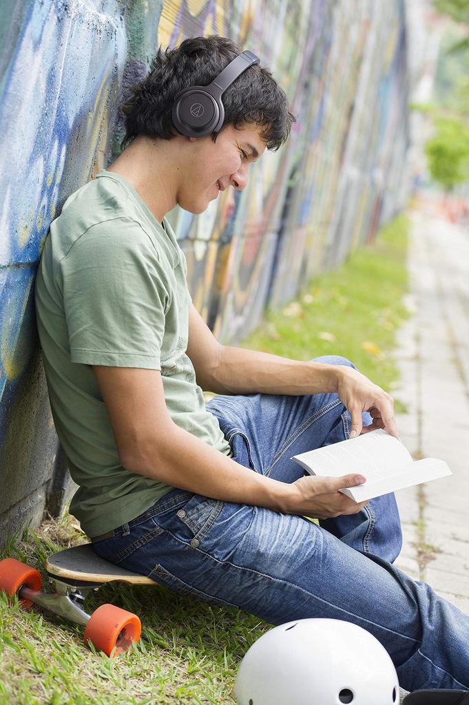 Беспроводные наушники Audio Technica BK Bluetooth Deep Bass SOLID BASS До 70 часов воспроизведения Черный BK ATH-WS330BT ATH-WS330BT