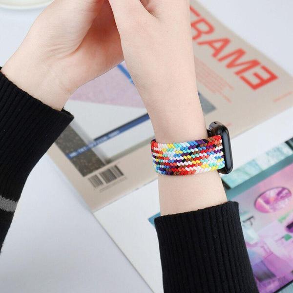 Моющийся нейлоновый ремешок для часов для Apple Watch, спортивный модный браслет из нейлонового эластичного ремня 42 мм, 38 мм, браслет Iwatch Series Ultra 8, 7, 4, 5 SE 6, 49 мм