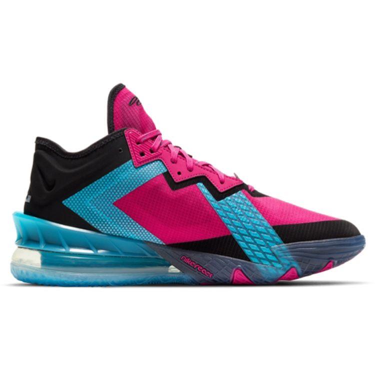 Nike Кроссовки унисекс LeBron 18 Low EP Neon Nights Pink Fireberry Black CV7564-600