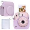 Aenllosi Storage Case for Fujifilm Instax Mini 12/11 Instant Cameras, Blossom Pink with Shoulder Strap (Case Only)