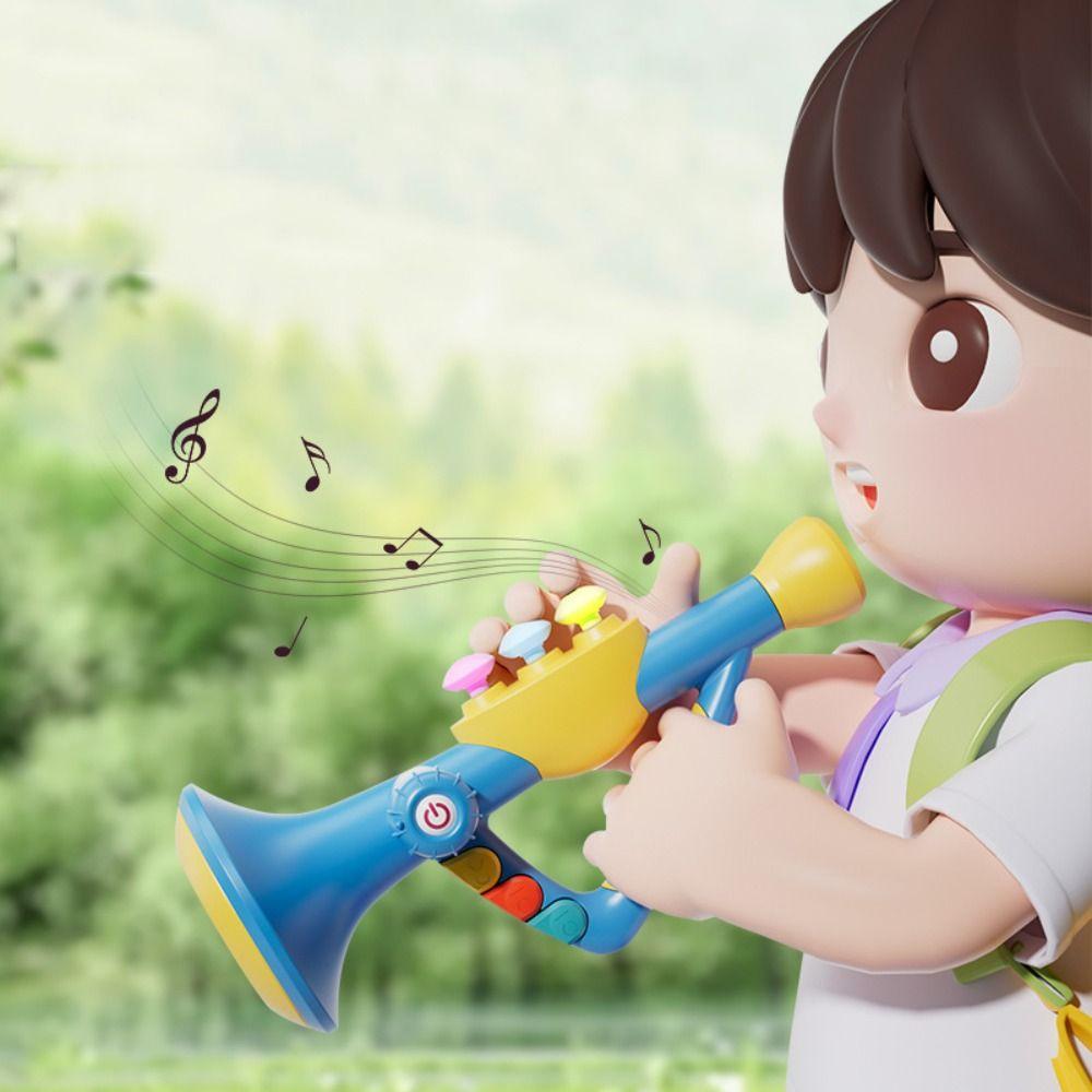 Early Educational Trumpet Musical Toys Plastic Baby Horn Toy Birthday Christmas Holiday