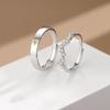 S925 Sterling Silver Couple's Ring a Pair of Sun and Moon Couple Rings Special-Interest Design High-Grade Open Ring
