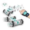 2.4Ghz Remote Control Car 4WD Watch Gesture Sensing Control RC Stunt Car  with LED Light Music Effect Children's Toy