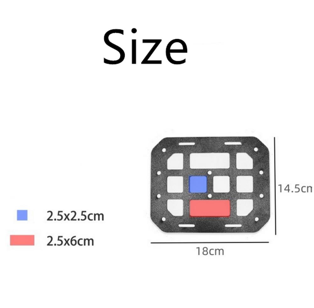 Новая универсальная тактическая жесткая MOLLE панель органайзер на спинку сиденья автомобиля под подголовник черный