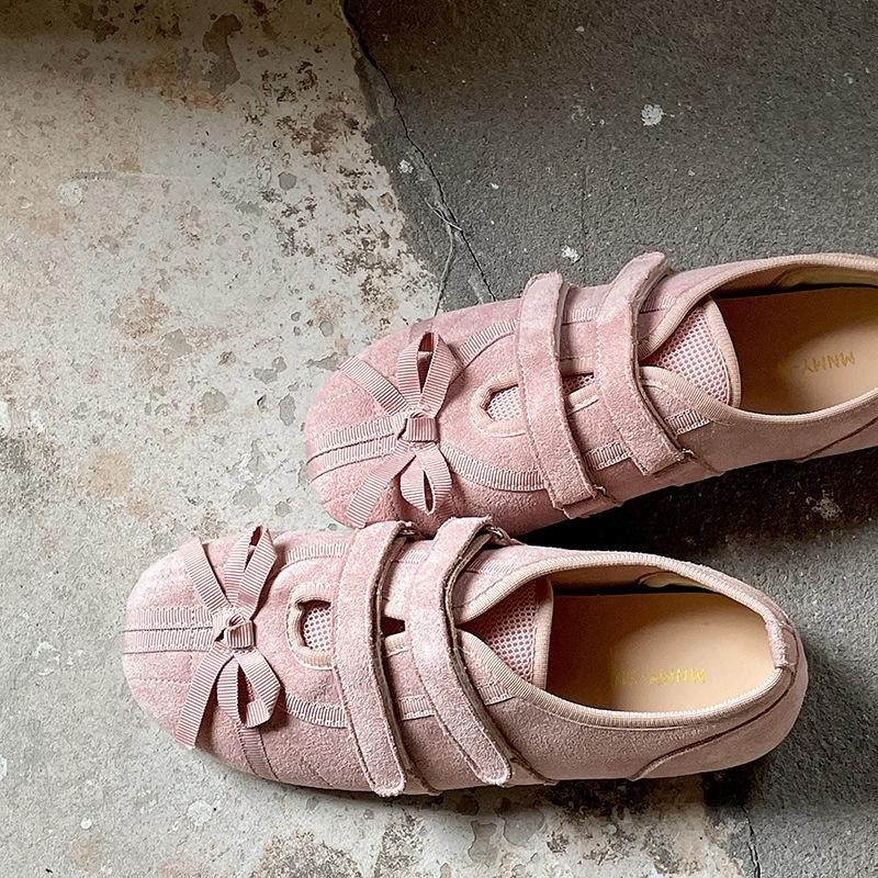 2025 New Spring Mary Jane Cross Strap Flats Shoes Women Fashion Elegant Round Toe Ladies Comfort Soft Sole Ballerinas Shoes