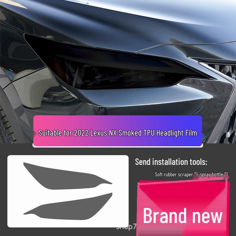 Lexus LX570 Headlight Film – Transparent Smoked Light-Control Protective Film