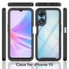 Гибридный противоударный чехол-броня 2 в 1 для OPPO A78 5G CPH2483 CPH2495 Рамка из ТПУ-пластика Прозрачная акриловая крышка Fundas