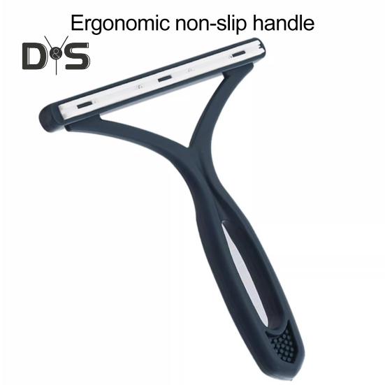 Щетка для уборки шерсти домашних животных Эргономичная ручка Нескользящая щетка для чистки дивана, ковра, сиденья автомобиля Инструмент для ухода за шерстью собак и кошек