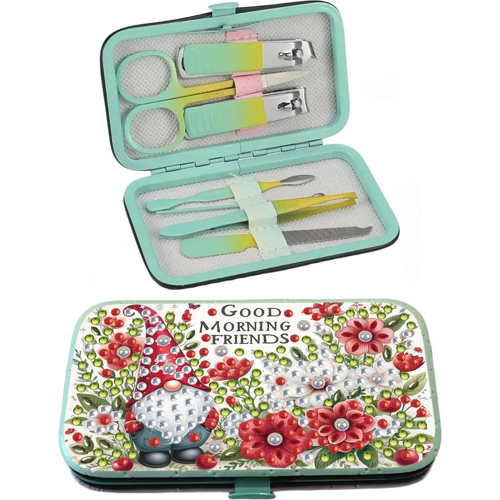 Diamond Painting Nail Art Bag Set Includes 7 Professional Tools Diamond Painting Nail Art Kit Gift for Family and Home Use