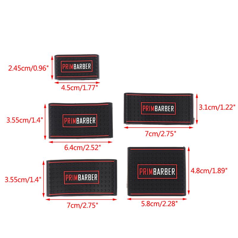 5 Pcs Non Slip Barber Hair Clipper Bands Grip Sleeves Hair Trimmer Holder Tools