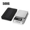 Высокоточные электронные весы 500 г/100 г Цифровые ЖК-дисплей Счет Зарядка через USB Нержавеющие Карманные Кухонные весы