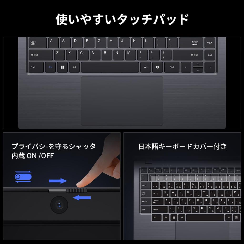 Ноутбук Intel N5095 с Office и Windows, тонкий ПК-ноутбук, японская клавиатура в комплекте, ноутбук с большим экраном, память 8 ГБ, SSD 128 ГБ, сменный до 1 ТБ