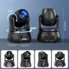 U`King 2pcs 40W LED Beam Moving Head Light RGBW Beam Effect Stage Lights DMX Sound Activated Moving Head Lights