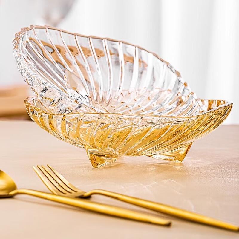 European Crystal Glass Fruit & Snack Plate