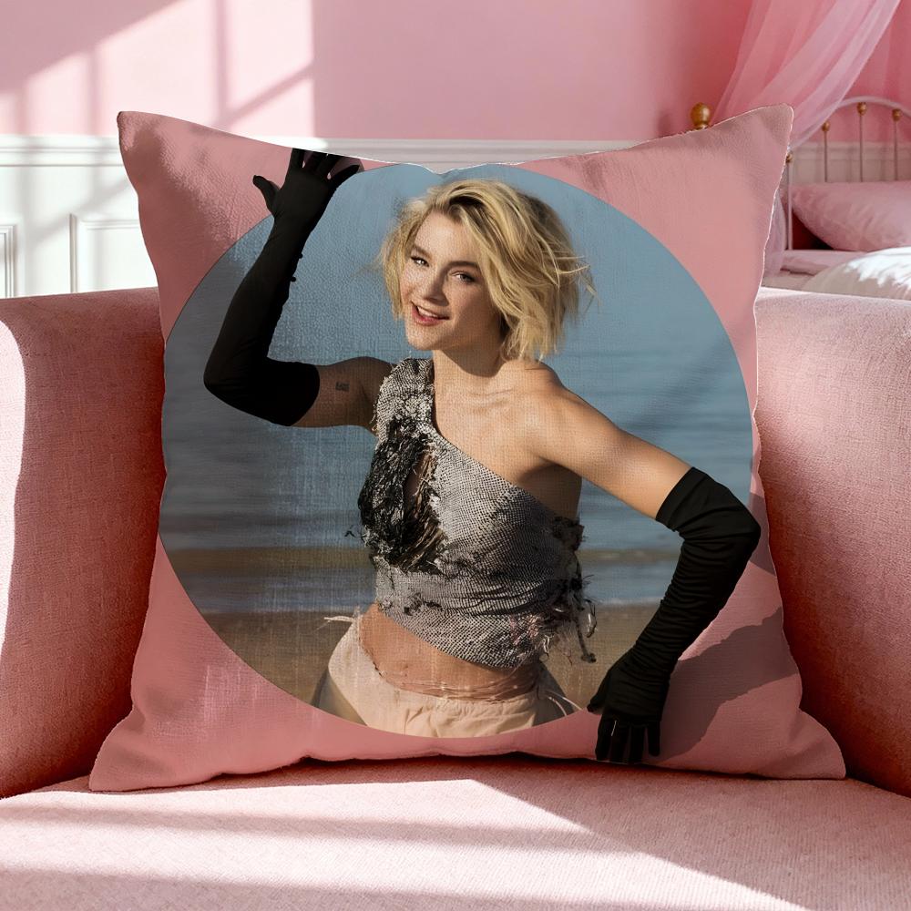 Singer PPommelien Thijs Cushion Cover Breathable Linen Pillowcase Summer Odorless EcoFriendly Invisible Zipper Washable