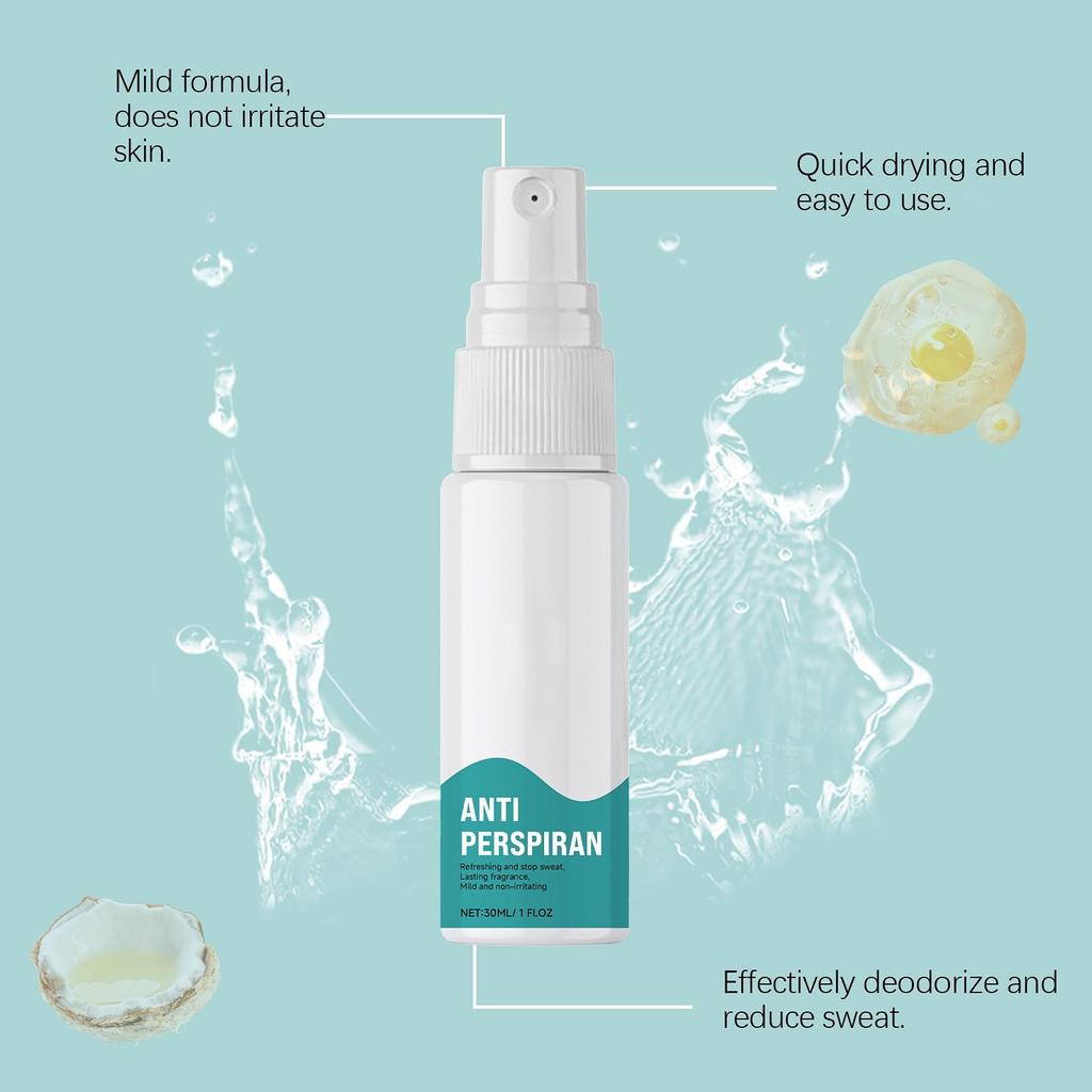 Дезодорант-антиперспирант-спрей против потных рук | Пот рук | Потные ноги | Потоотделение для лица и тела 30 мл