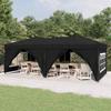 VidaXL Folding Reception Tent with Walls, Camping Gazebo, Picnic Gazebo, Garden Patio Pavilion 93546