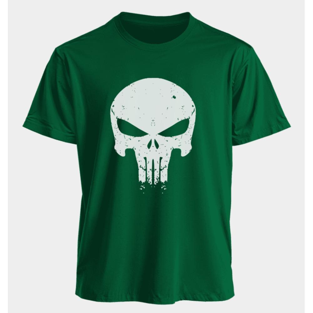 Мужские и женские футболки Каратель Лето Американская Весна и Осень Базовые Свободные Спортивные Тренд Оверсайз С коротким рукавом