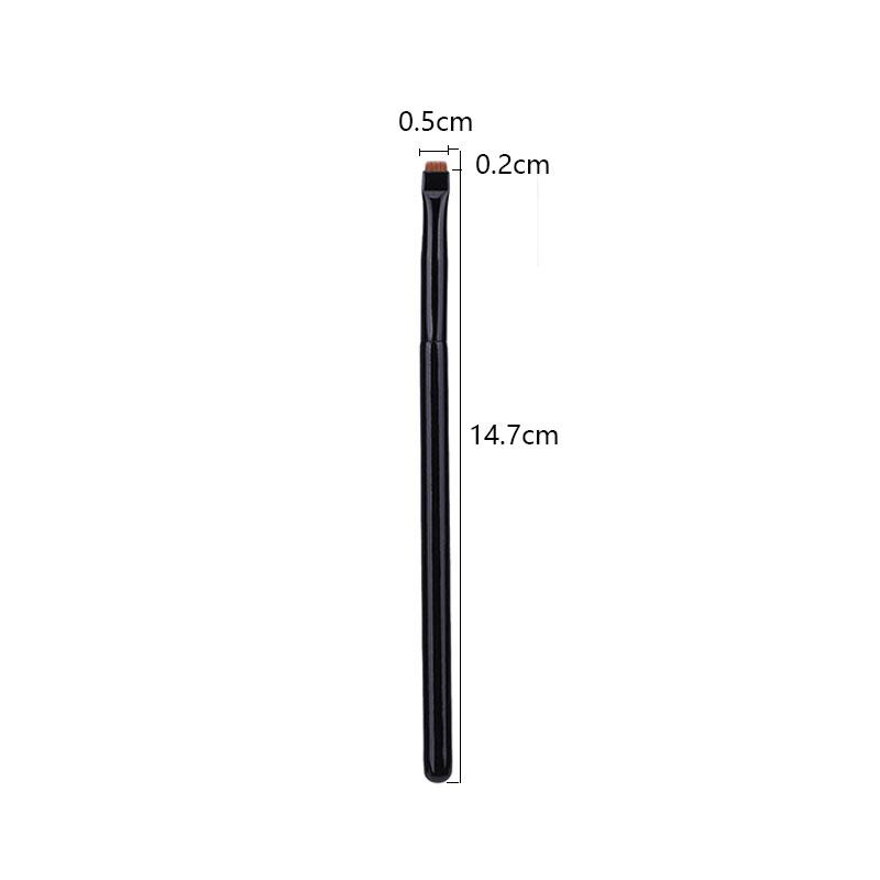 1pc Super Thin Angled liner Make up brush Eye brow Synthetic hair Makeup brushes Fine Eyebrow sharp cosmetic tools Professional